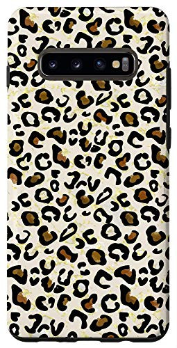 Galaxy S10plus Camel Beige Nude Toned Brown Gold Cheetah Leopard Pattern Case