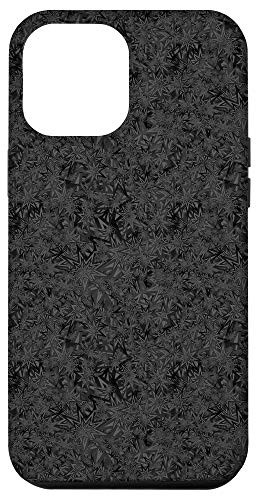 iPhone 12 Pro Max Little Stars Dark Gray Black Grunge Starry Print Grungy Case