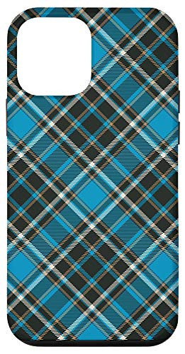 iPhone 12 mini Christmas Plaid Tartan Buffalo Check Aqua Pattern Gift Case