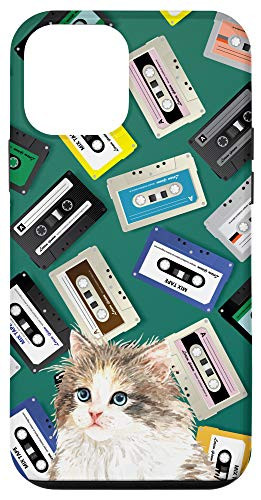 iPhone 12 mini Kitten Vintage Retro Cassette Tape Classic Pattern Case