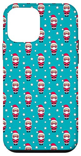 iPhone 12 mini Christmas Pattern featuring Santa and Stars Gift Idea Case