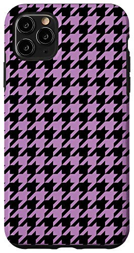 iPhone 11 Pro Max Houndstooth, Hounds Tooth Check, Hound's Tooth, Light Purple Case
