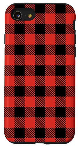 iPhone SE (2020) / 7 / 8 Red Buffalo Check Flannel Pattern Case