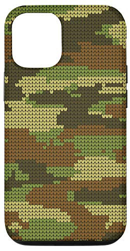 iPhone 12/12 Pro Green Tan Forest Camo Camouflage Hunter Military Case