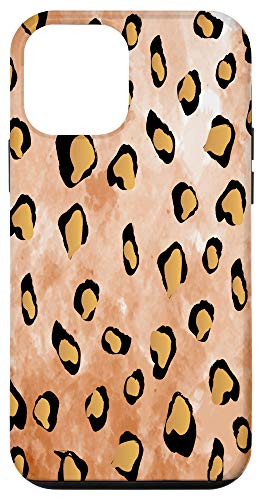 iPhone 12 mini Animal Print Leopard Print Boho Brown Tan Black Gift Case