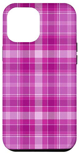 iPhone 12 Pro Max Christmas Plaid Tartan Pink Buffalo Check Pattern Gift Case