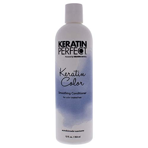 Keratin Perfect Color Smoothing Conditioner - For Color Treated Hair, Softens and Protects - Prolongs Keratin Treatment - No Added Sulfates or Sodium Chloride - 12 oz Keratin Perfect Color Smoothing Conditioner - For Color Treated Hair, Softens and Protects - Prolongs Keratin Treatment - No Added Sulfates or Sodium Chloride - 12 oz