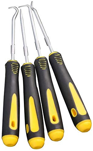 4 Pcs Precision Pick And Hook Set,Hook And Pick Set,O-Ring Oil Seal Tools Scraper Removal Hook Tool Precision Pick and Hook Set 4-Piece