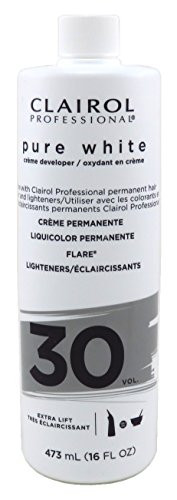 Clairol Pure White 30 Creme Developer Extra Lift 16 Ounce (473ml) (2 Pack)
