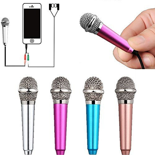 Uniwit Mini Portable Vocal/Instrument Microphone For Mobile phone laptop Notebook Apple iPhone Sumsung Android With Holder Clip - Blue