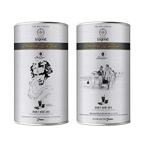 TRUNG NGUYÊN LEGEND Special Edition Instant Coffee Single Served Stick for Energy Boost   Sugar, Non-Dairy Creamer, Coffee Mix (Soluble and Microground Coffee)   Strong and Pure Vietnamese Coffee (12 Packets/Can)