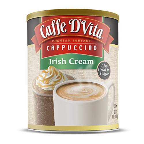 Caffe D'Vita Irish Cream Cappuccino 1 lb can (16 oz) Caffe D'Vita Irish Cream Cappuccino 1 lb can (16 oz)