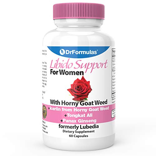 DrFormulas Libido Support for Women with Horny Goat Weed Extract with Maca, Epimedium and Icariin, (Formerly Lubedia), 60 Count