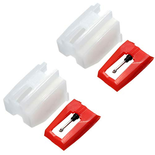 IronBuddy 2Pcs Diamond Record Player Needles Phonograph Needle Turntable Stylus Replacement for Crosley Victrola LP Vinyl Record Player and More