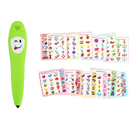 Kids Learning Pen with 12 Learning Cards Children Educational Electronic Toy Common Sense Intelligence Learning Pen for Boys Girls Kids Children Birthday Game Supplies Gift Kids Learning Pen with 12 Learning Cards Children Educational Electronic Toy Common Sense Intelligence Learning Pen for Boys Girls Kids Children Birthday Game Supplies Gift