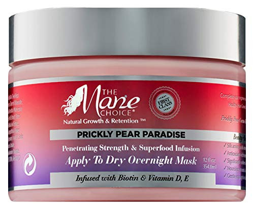 THE MANE CHOICE - Prickly Pear Paradise Apply to Dry Overnight Mask - Antioxidant-Rich Strengthening Hair Mask ( 12 Ounces / 355 Milliliters )