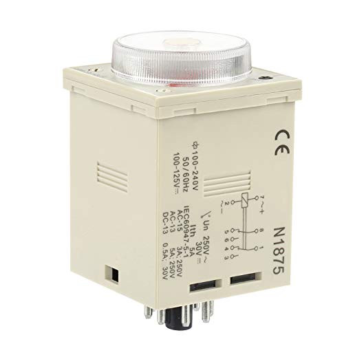 Olid State Timer, Adjustable Delay Timer, Stable Performance Multifunction Time Relay High Accuracy for Communication Remote Control