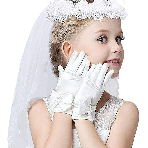 Girls Veil First Communion, First Holy Communion Veils And Gloves For Girl