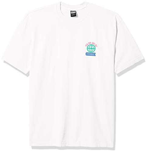 Obey Men's Knowledge is Power-Heavy Weight Classic Box TEE, White, X-Large