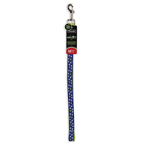 Petmate GID Easy to Clean Tossed Stars Dark Leash, 3/4 inch x 6, Dark Blue Stars, Blue