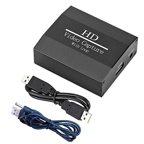 FAMKIT 1080P Video Capture Card with Loop HDMI-Compatible Recording Box Video Capture Device