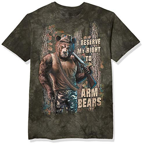 The Mountain Men's Arm Bears T-Shirt, Green, Large