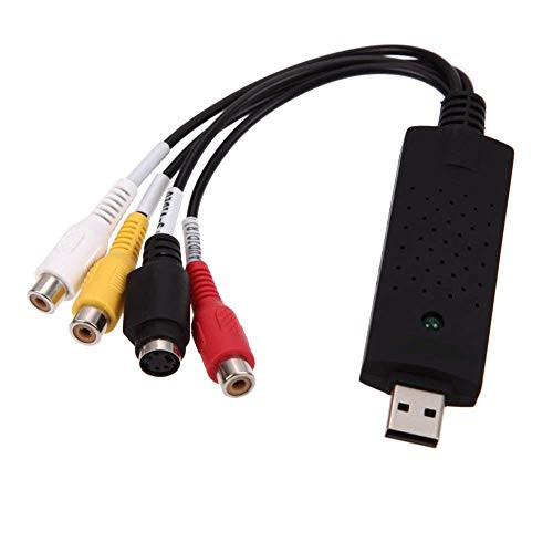 Jancane USB 2.0 Audio/Video Converter - Video Capture Card Digitizes Video from Any Analog Source Including VCR, VHS, DVD