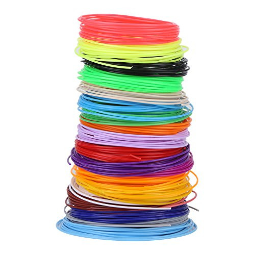 20 Colors Filament Refills 1.75mm PCL for 3D Printer Printing Pen Low Temperature 20 Colors Filament Refills 1.75mm PCL for 3D Printer Printing Pen Low Temperature