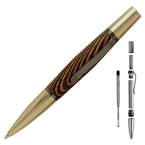 Penn State Industries PKBEL24GM Bella Pen Woodturning Kit (1pack in 24kt Gold  and  Gun Metal)