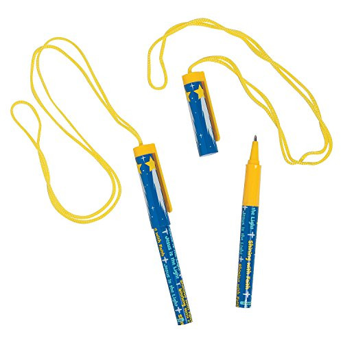 Fun Express God's Galaxy VBS Pen Necklace Set - 12 Pieces - VBS Supplies
