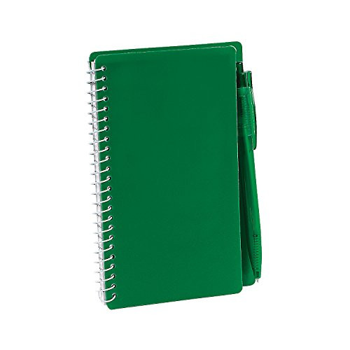 Fun Express - Green Spiral Note Book Pen Set 1pc - Stationery - Notepads - Note Books  and  Journals - 1 Piece