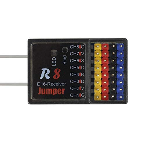 Jumper-XYZ R8 Receiver 16CH Sbus- for T16 Plus- for Frsky D16 D8 Mode Radio Remote Controller- Only for PIX PX4 APM Flight Controller Jumper-XYZ R8 Receiver 16CH Sbus- for T16 Plus- for Frsky D16 D8 Mode Radio Remote Controller- Only for PIX PX4 APM Flight Controller