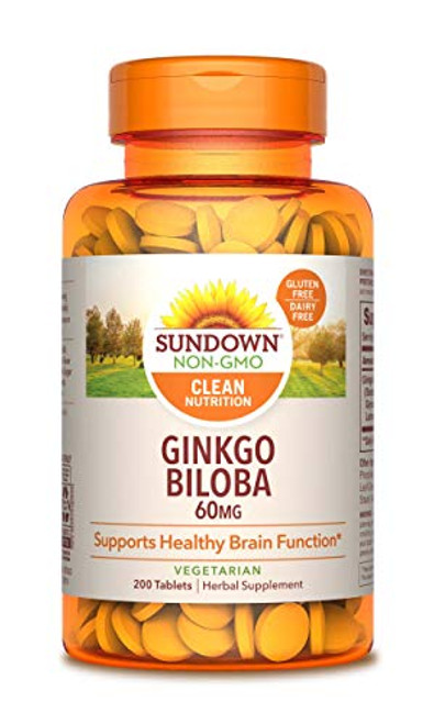 Sundown Ginkgo Biloba Standardized Extract 60 mg, 200 Tablets Sundown Ginkgo Biloba Standardized Extract 60 mg, 200 Tablets