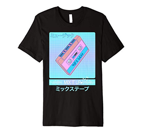 Mix Tape 90s Japanese Otaku Aesthetic Vaporwave Art Tee Mix Tape 90s Japanese Otaku Aesthetic Vaporwave Art Tee