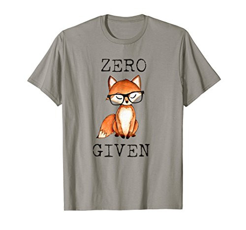 Zero Fox Given Funny Fox Shirt With Hipster Nerd Glasses