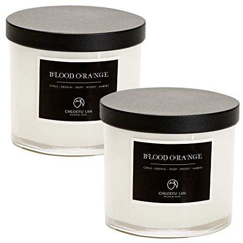 Chloefu LAN Blood Orange Scented Candles Sets for Her Mom 100percent Soy Candle for Home Scented with Glass Jar 7.1oz 45 Hour Long Lasting Burning Home Decorative Fragrance Candles Gift 2 Pack Chloefu LAN Blood Orange Scented Candles Sets for Her Mom 100percent Soy Candle for Home Scented with Glass Jar 7.1oz 45 Hour Long Lasting Burning Home Decorative Fragrance Candles Gift 2 Pack