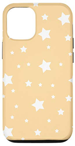 iPhone 12/12 Pro Star Pastel Skintone Beige Light Brown Background Pattern Case