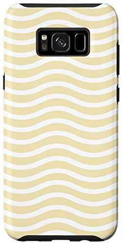 Galaxy S8plus Pastel Beige Skintone Wave Minimal Color Pattern Case