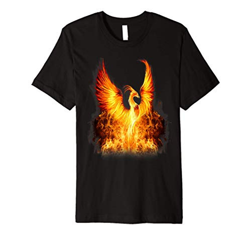 Rising Phoenix Fire Fenix Inspiration Motivation Gift Premium T-Shirt
