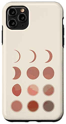 iPhone 11 Pro Max Sun Moon Phases   Abstract Bohemian Case