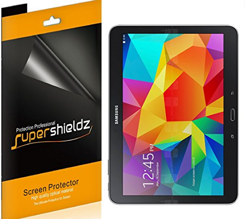 [3-Pack] Supershieldz- High Definition Clear Screen Protector for Samsung Galaxy Tab 4 Nook 10.1 + Lifetime Replacement