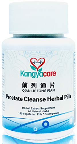 Kangyacare  Prostate Cleanse Herbal Pill (Qian Lie Tong Pian) - Reduce Prostate Discomfort  and  Inflammation - Help Frequent Urination -Improve Mens Urinary Tract Health - 180 Ct/Bottle x 1 Bottle