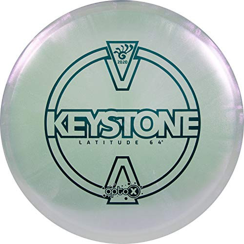 Latitude 64 Opto-X Glimmer Keystone Disc Golf Putter   Understable Putt and Approach Disc   Frisbee Golf Disc   Special Edition   Stamp Color Will Vary
