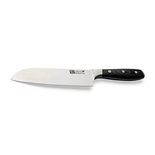 Rockingham Forge 9100 Series Santoku Knife Stainless Steel Blade 7 inch, 40 x 7 x 3 cm, Micarta Handle Rockingham Forge 9100 Series Santoku Knife Stainless Steel Blade 7 inch, 40 x 7 x 3 cm, Micarta Handle