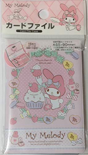 Sanrio My Melody Card File Case 8 Pocket 16 Sheets Storage (Cute)