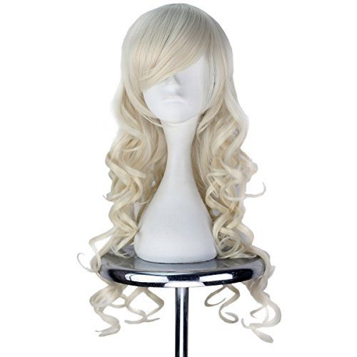 Miss U Hair Synthetic Women Cute Long Curly Party Cosplay Costume Wig Halloween Beige