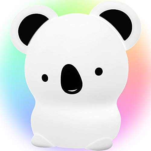 Kids Night Light, Cute Koala Bear Baby Night Lights LED Soft Silicone 7 Color Change Protable Animal Rechargeable Battery Nightlight for Children Kids Nursery Toddler Boy Girl Newborn Bedroom Bedside Kids Night Light, Cute Koala Bear Baby Night Lights LED Soft Silicone 7 Color Change Protable Animal Rechargeable Battery Nightlight for Children Kids Nursery Toddler Boy Girl Newborn Bedroom Bedside