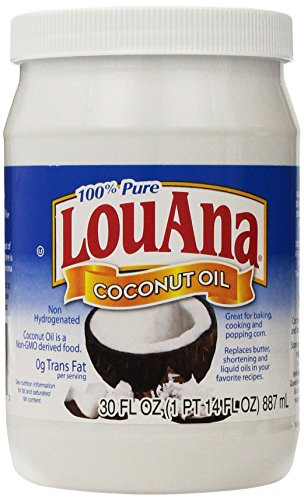 LouAna, Pure Coconut Oil, 30oz Bottle (Pack of 2)