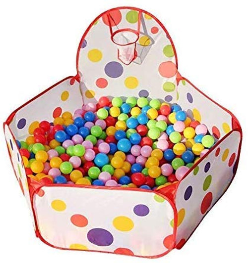 Gaier Toddler Toys Kids Ball Pit Playpen Toddler Play Tent Ball Pool with Mini Basketball Hoop and Zipper Storage Bag, Balls Not Included Gaier Toddler Toys Kids Ball Pit Playpen Toddler Play Tent Ball Pool with Mini Basketball Hoop and Zipper Storage Bag, Balls Not Included