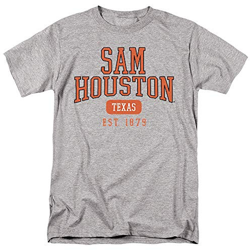 Sam Houston State University Official Established Date Unisex Adult T Shirt, Athletic Heather, Large